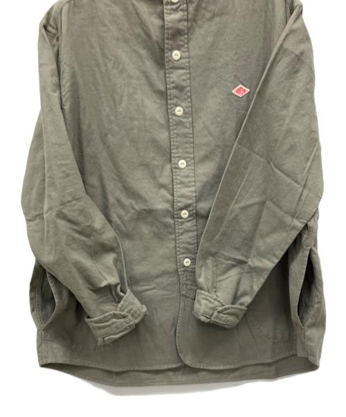 DANTON（ダントン）DANTON (ダントン) バンドカラーシャツロングスリーブ 黄緑 サイズ:42の古着・服飾アイテム