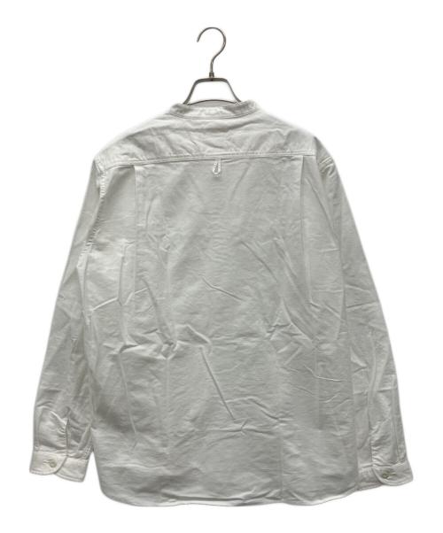 DANTON（ダントン）DANTON (ダントン) バンドカラーシャツロングスリーブ ホワイト サイズ:42の古着・服飾アイテム