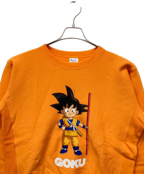 Champion REVERSE WEAVE（チャンピオン リバース ウィーブ）Champion REVERSE WEAVE (チャンピオン リバース ウィーブ) 裏起毛スウェット オレンジ サイズ:Mの古着・服飾アイテム