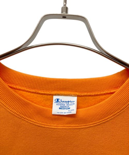 Champion REVERSE WEAVE（チャンピオン リバース ウィーブ）Champion REVERSE WEAVE (チャンピオン リバース ウィーブ) 裏起毛スウェット オレンジ サイズ:Mの古着・服飾アイテム
