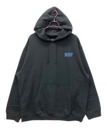 HUF（ハフ）の古着「クラシックプルオーバーフーディースウェット」｜ブラック