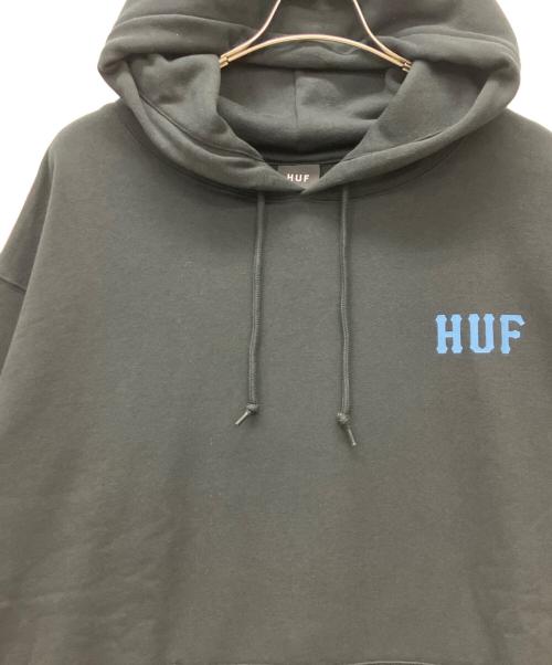 HUF（ハフ）HUF (ハフ) クラシックプルオーバーフーディースウェット ブラック サイズ:XXLの古着・服飾アイテム