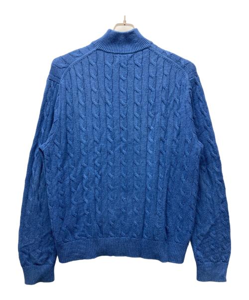 POLO RALPH LAUREN（ポロ・ラルフローレン）POLO RALPH LAUREN (ポロ・ラルフローレン) 厚手ニット ブルー サイズ:XLの古着・服飾アイテム