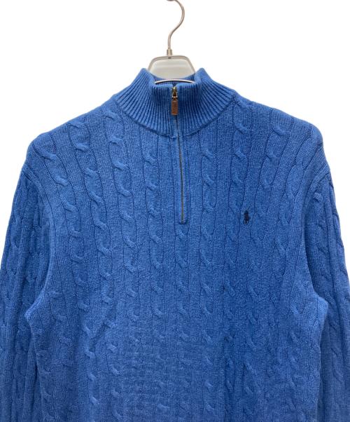 POLO RALPH LAUREN（ポロ・ラルフローレン）POLO RALPH LAUREN (ポロ・ラルフローレン) 厚手ニット ブルー サイズ:XLの古着・服飾アイテム