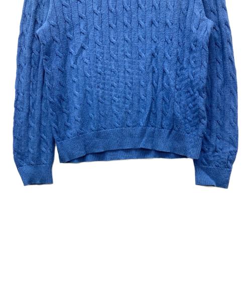 POLO RALPH LAUREN（ポロ・ラルフローレン）POLO RALPH LAUREN (ポロ・ラルフローレン) 厚手ニット ブルー サイズ:XLの古着・服飾アイテム