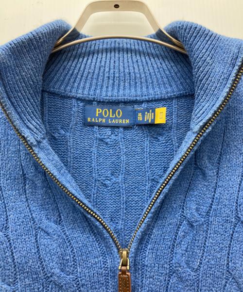 POLO RALPH LAUREN（ポロ・ラルフローレン）POLO RALPH LAUREN (ポロ・ラルフローレン) 厚手ニット ブルー サイズ:XLの古着・服飾アイテム