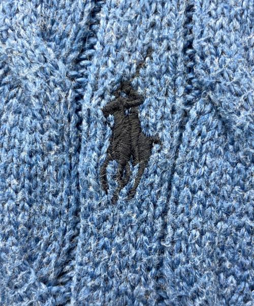 POLO RALPH LAUREN（ポロ・ラルフローレン）POLO RALPH LAUREN (ポロ・ラルフローレン) 厚手ニット ブルー サイズ:XLの古着・服飾アイテム