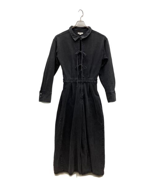 Ameri（アメリ）Ameri (アメリ) 2WAY RIBBON CUT ROMPERS ブラック サイズ:Sの古着・服飾アイテム