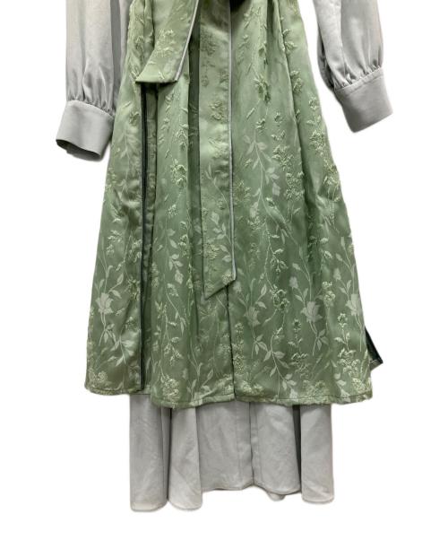 UNITED TOKYO（ユナイテッドトーキョー）UNITED TOKYO (ユナイテッドトーキョー) ノースリーブワンピース ライトグリーンの古着・服飾アイテム