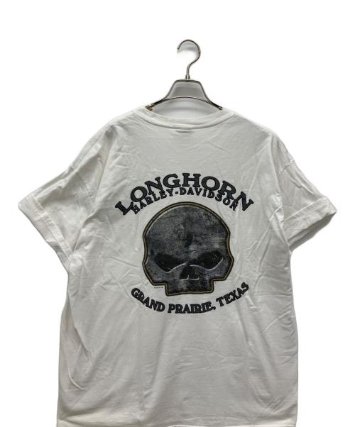 HARLEY-DAVIDSON（ハーレーダビッドソン）HARLEY-DAVIDSON (ハーレーダビッドソン) Hanes (ヘインズ) 半袖Tシャツ ホワイト サイズ:XLの古着・服飾アイテム