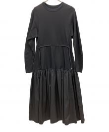 Adam et Rope（アダム エ ロペ）の古着「長袖ワンピース」｜ブラック