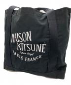 maison kitsuneメゾンキツネ）の古着「トートバッグ」｜ブラック