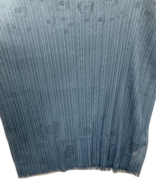 M.&KYOKO（エムアンドキョウコ）M.&KYOKO (エムアンドキョウコ) プリーツブラウスセットアップ ブルー サイズ:Fの古着・服飾アイテム