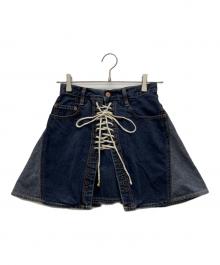 Hysteric Glamour（ヒステリックグラマー）の古着「デニムミニスカート」｜インディゴ