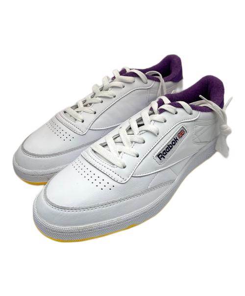 REEBOK（リーボック）REEBOK (リーボック) Eric Emanuel (エリック エマニュエル) ローカットスニーカー ホワイト×パープル サイズ:28の古着・服飾アイテム