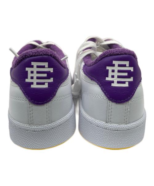 REEBOK（リーボック）REEBOK (リーボック) Eric Emanuel (エリック エマニュエル) ローカットスニーカー ホワイト×パープル サイズ:28の古着・服飾アイテム