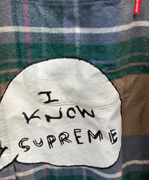 SUPREME（シュプリーム）SUPREME (シュプリーム) 長袖シャツ ブラウン×グリーン サイズ:Sの古着・服飾アイテム