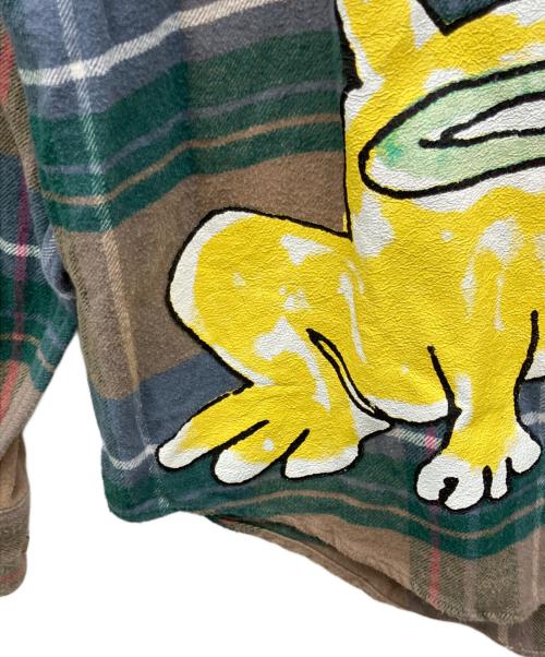 SUPREME（シュプリーム）SUPREME (シュプリーム) 長袖シャツ ブラウン×グリーン サイズ:Sの古着・服飾アイテム