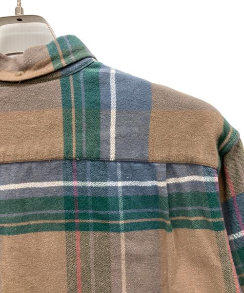 SUPREME（シュプリーム）SUPREME (シュプリーム) 長袖シャツ ブラウン×グリーン サイズ:Sの古着・服飾アイテム