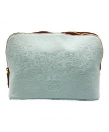LOEWE（ロエベ）の古着「ポーチ」｜スカイブルー