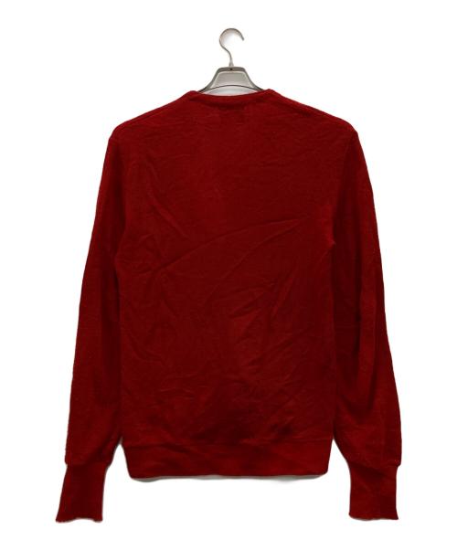 JANTZEN（ジャンセン）JANTZEN (ジャンセン) 薄手カーディガン レッド サイズ:Lの古着・服飾アイテム