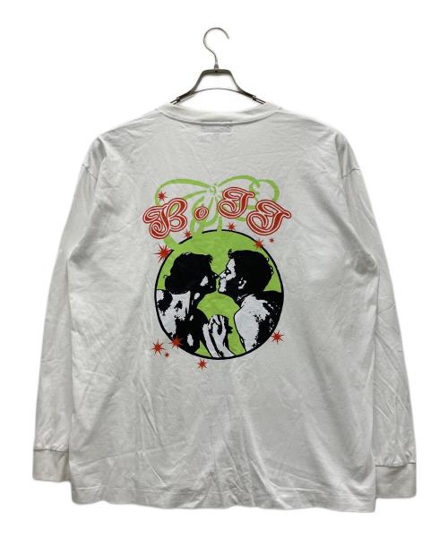 BoTT（ボット）BoTT (ボット) 長袖カットソー ホワイト サイズ:XXLの古着・服飾アイテム