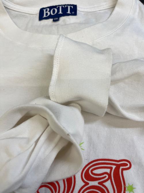 BoTT（ボット）BoTT (ボット) 長袖カットソー ホワイト サイズ:XXLの古着・服飾アイテム