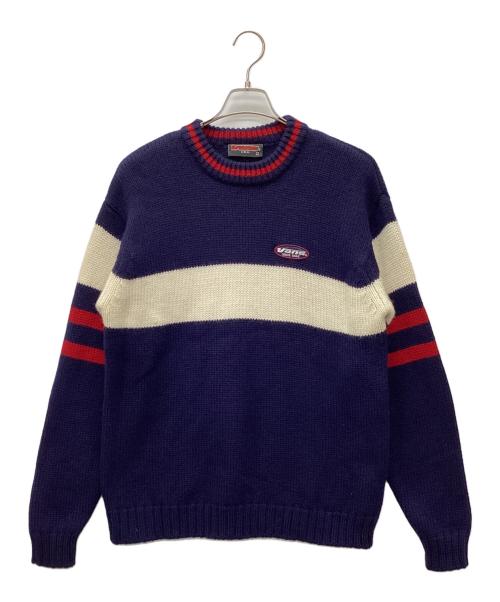 VANS（ヴァンズ）VANS (ヴァンズ) 90ｓセーター ネイビー×ホワイト サイズ:Lの古着・服飾アイテム