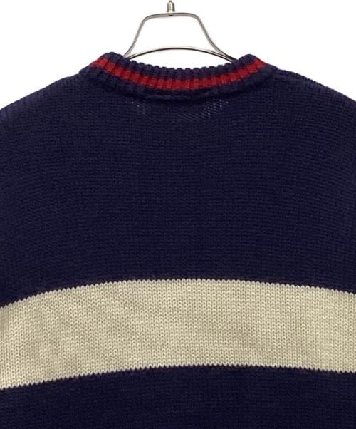 VANS（ヴァンズ）VANS (ヴァンズ) 90ｓセーター ネイビー×ホワイト サイズ:Lの古着・服飾アイテム