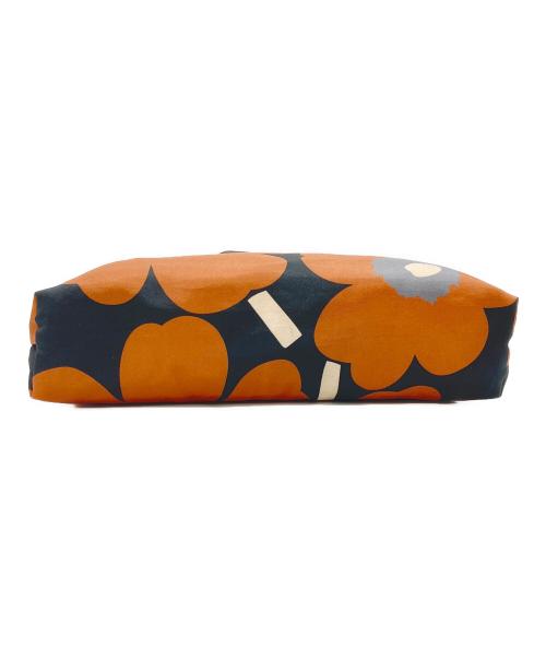 marimekko（マリメッコ）marimekko (マリメッコ) NEAT CROSSBODY UNIKKO S ブラック×ブラウンの古着・服飾アイテム