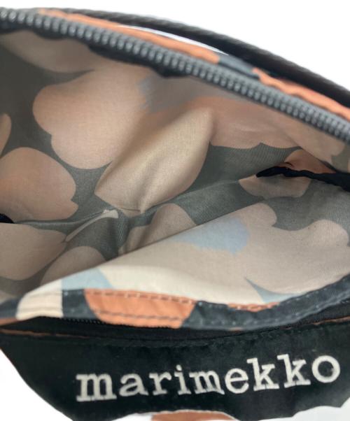 marimekko（マリメッコ）marimekko (マリメッコ) NEAT CROSSBODY UNIKKO S ブラック×ブラウンの古着・服飾アイテム