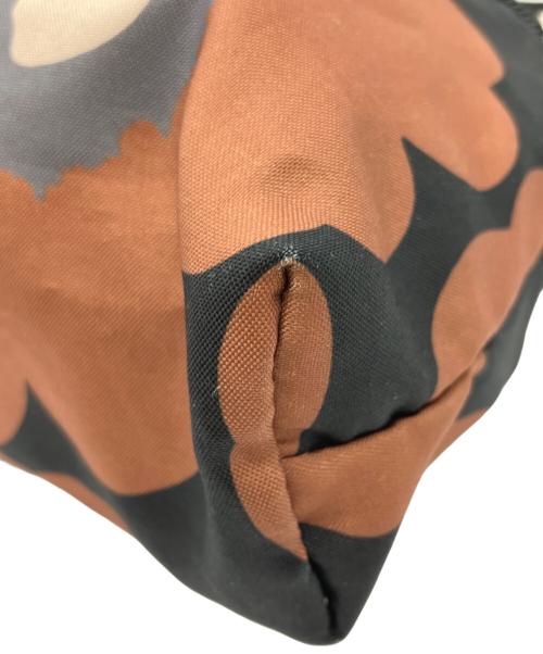 marimekko（マリメッコ）marimekko (マリメッコ) NEAT CROSSBODY UNIKKO S ブラック×ブラウンの古着・服飾アイテム