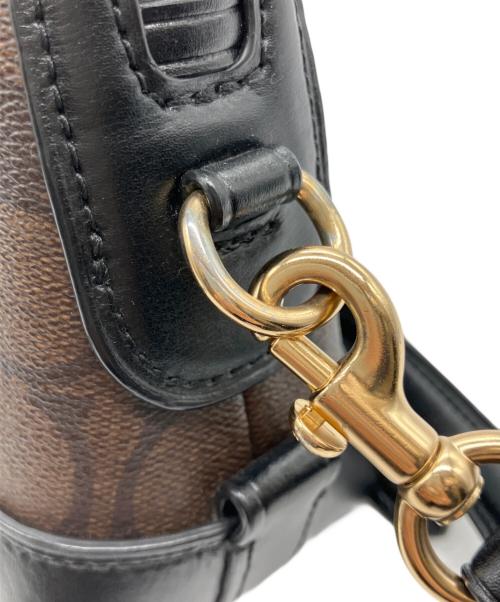 COACH（コーチ）COACH (コーチ) ショルダーバッグ ブラウン×ブラックの古着・服飾アイテム