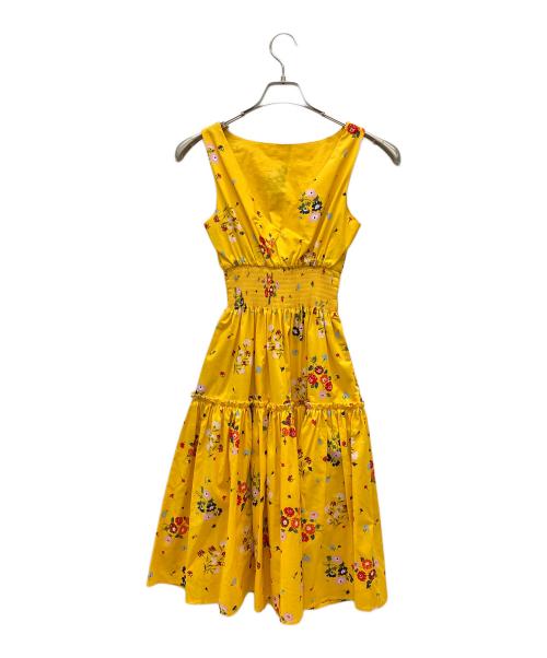 Kate Spade（ケイトスペード）Kate Spade (ケイトスペード) ノースリーブワンピース イエロー サイズ:XSの古着・服飾アイテム