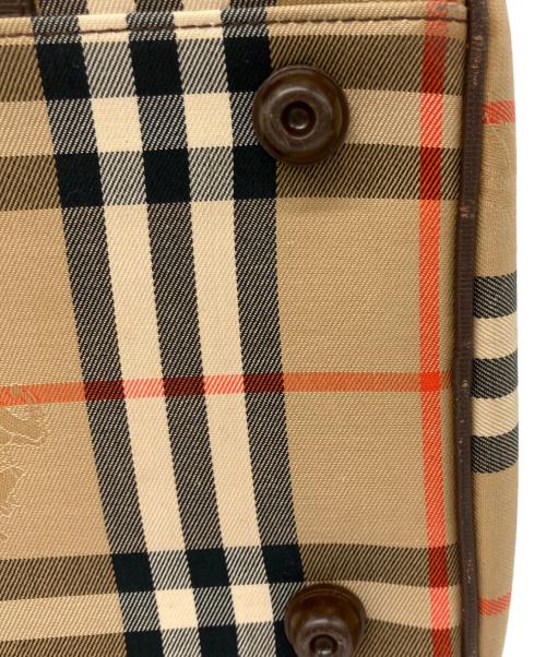 Burberry's（バーバリー）Burberry's (バーバリー) ミニボストンバッグ ベージュの古着・服飾アイテム