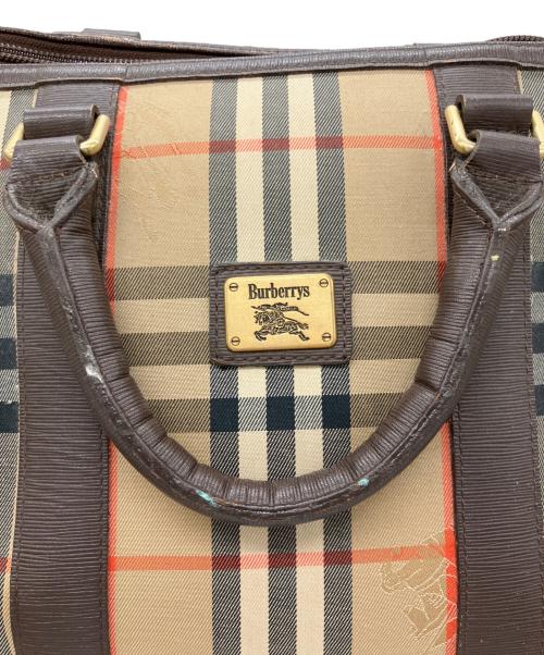 Burberry's（バーバリー）Burberry's (バーバリー) ミニボストンバッグ ベージュの古着・服飾アイテム