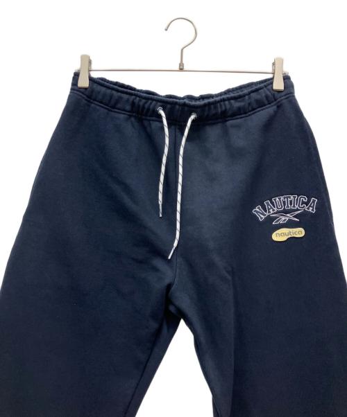 REEBOK（リーボック）REEBOK (リーボック) NAUTICA (ノーティカ) ダブルネーム ヘビーウェイト スウェットパンツ ネイビー サイズ:Mの古着・服飾アイテム