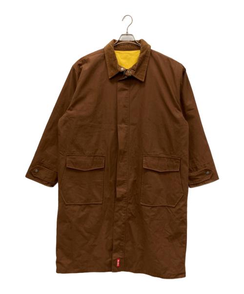 marlboro（マルボロ）marlboro (マルボロ) リバーシブルコート ブラウン×イエロー サイズ:XLの古着・服飾アイテム