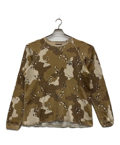 stussy（ステューシー）stussy (ステューシー) 長袖カットソー ベージュ サイズ:Mの古着・服飾アイテム