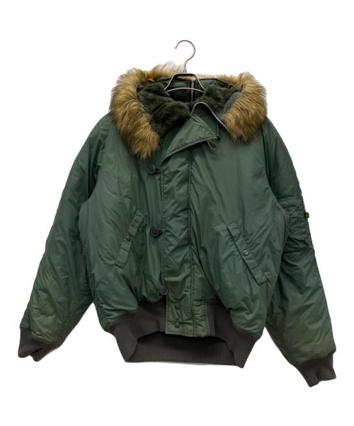 ALPHA（アルファ）ALPHA (アルファ) N-3B ジャケット グリーン サイズ:XLの古着・服飾アイテム