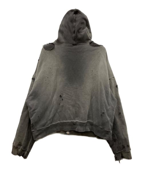 SAINT MICHAEL（セントマイケル）SAINT MICHAEL (セントマイケル) DBL FC ZIP HOODIE グレー サイズ:Ｓの古着・服飾アイテム
