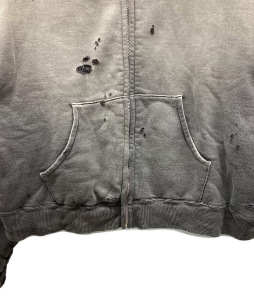 SAINT MICHAEL（セントマイケル）SAINT MICHAEL (セントマイケル) DBL FC ZIP HOODIE グレー サイズ:Ｓの古着・服飾アイテム