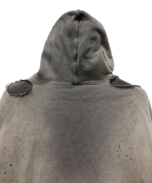 SAINT MICHAEL（セントマイケル）SAINT MICHAEL (セントマイケル) DBL FC ZIP HOODIE グレー サイズ:Ｓの古着・服飾アイテム