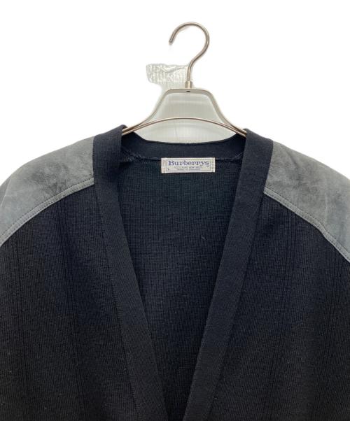 Burberry's（バーバリー）Burberry's (バーバリー) 厚手カーディガン ブラック サイズ:Lの古着・服飾アイテム