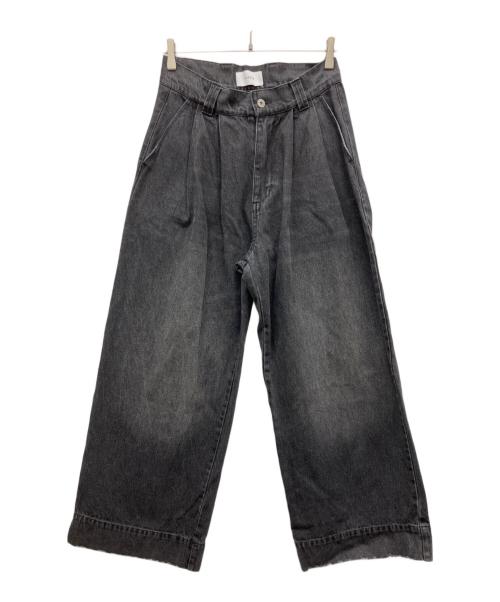 soerte（ソエルテ）soerte (ソエルテ) デニムパンツ ブラック サイズ:SIZE　1の古着・服飾アイテム