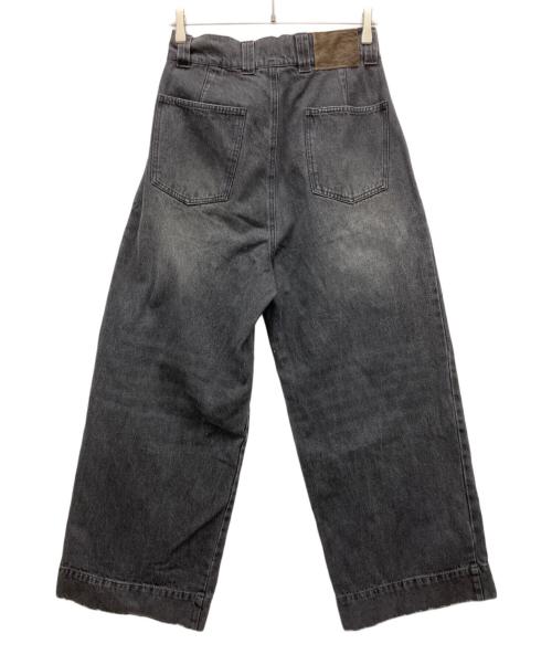 soerte（ソエルテ）soerte (ソエルテ) デニムパンツ ブラック サイズ:SIZE　1の古着・服飾アイテム