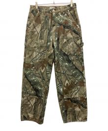 BIRTHDAY（バースデイ）の古着「ダブルニーペインターパンツ」｜グリーン×ブラウン