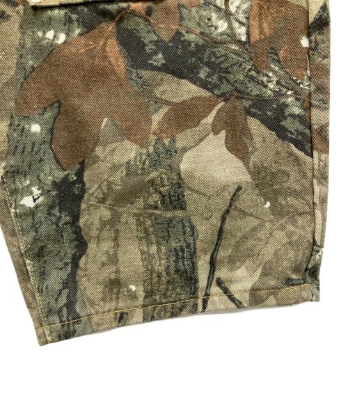 BIRTHDAY（バースデイ）BIRTHDAY (バースデイ) ダブルニーペインターパンツ グリーン×ブラウン サイズ:Lの古着・服飾アイテム