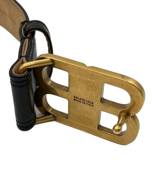 BALENCIAGA（バレンシアガ）BALENCIAGA (バレンシアガ) レザーベルト ブラックの古着・服飾アイテム