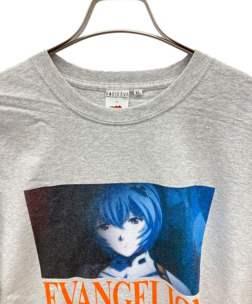 FRUIT OF THE LOOM（フルーツオブザルーム）FRUIT OF THE LOOM (フルーツオブザルーム) RADIO EVA (ラヂオエヴァ) 半袖カットソー グレー サイズ:XLの古着・服飾アイテム